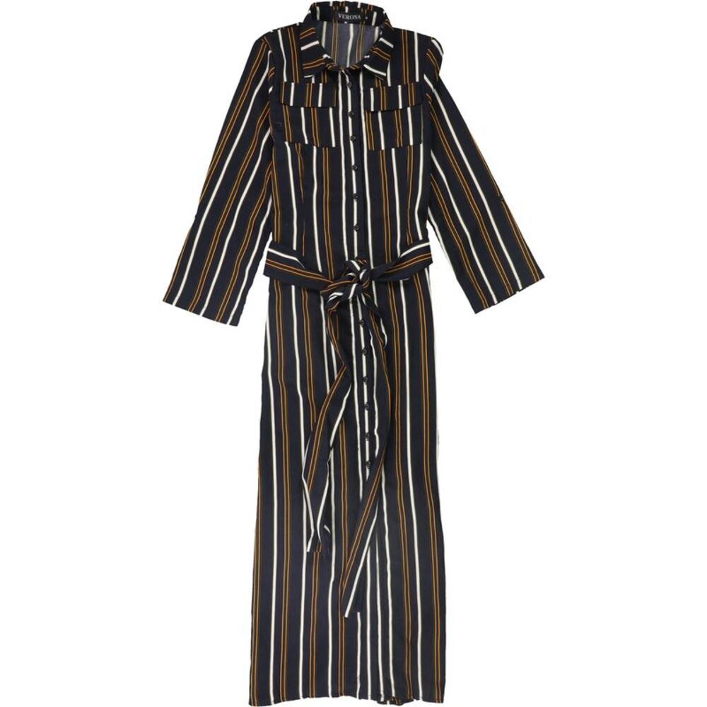 Verona Collection Womens Alessa Maxi Dress, Blue, M, DM